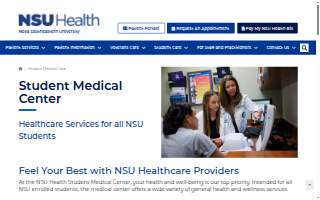 Nova southwestern University Student Medical Center website