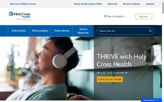 Holy Cross Medical Group of Fort Lauderdale website