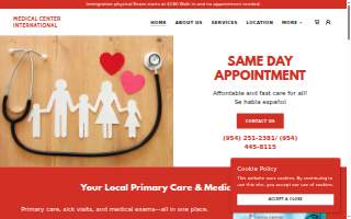 Medical Center International (Walk in Clinic) website