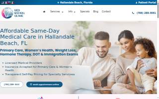 UCO Medical Clinic website