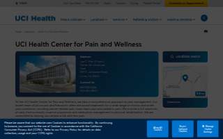 UCI Health Center for Pain and Wellness website
