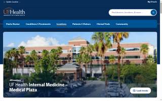 UF Health Internal Medicine - Medical Plaza website