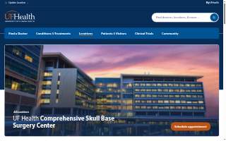 UF Health Comprehensive Skull Base Surgery Center website