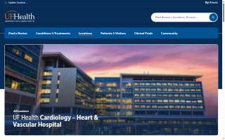 UF Health Cardiology - Heart & Vascular Hospital website