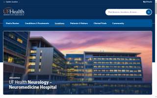 UF Health Neurology - Neuromedicine Hospital website