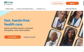 MDLIVE Inc. website