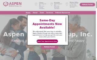 Aspen Medical Group, Inc. website