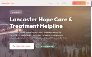 Lancaster Hope Care & Treatment Helpline website