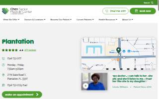 Chen Senior Medical Center of Plantation website