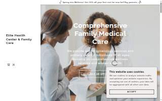 Elite Health Center & Family Care website