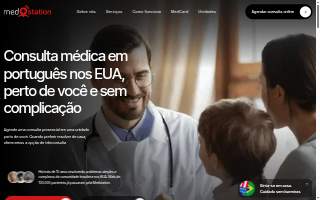 Medstation Pompano - A Clínica do Brasileiro no Mundo website