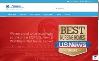 Pompano Health & Rehabilitation Center website
