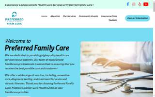 Preferred Family Care website