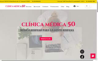 Medica 50 - Clinica Hispana website