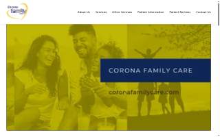 Corona Family Care, Inc website