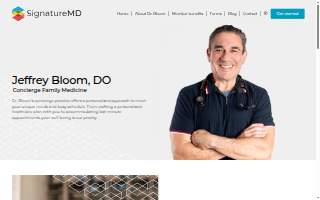 Jeffrey Bloom, DO, a SignatureMD Physician website