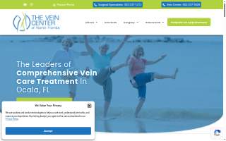 The Vein Center of North Florida website