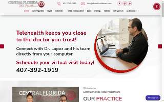 Central Florida Total Health Care website
