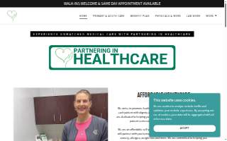 Partnering in Healthcare website