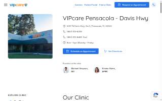 VIPcare Pensacola - Davis Hwy website