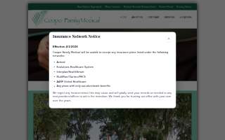 Cooper Family Medical website