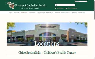 Northern Valley Indian Health Children's Health Center website