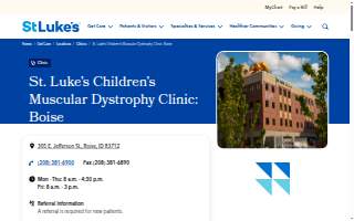 St. Luke's Children's Muscular Dystrophy Clinic: Boise website