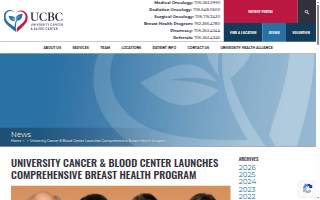 UCBC Breast Health Center website