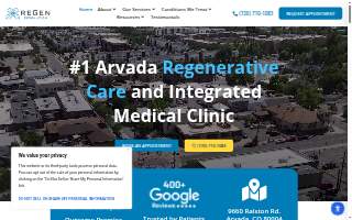 Regen Revolution - Regenerative Medicine & Stem Cell Therapy website