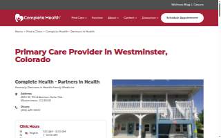 Complete Health - Partners in Health website