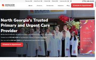 Excelsior Healthcare Primary Care - Johns Creek website