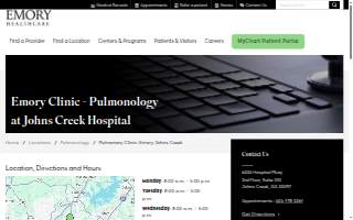 Emory Johns Creek Hospital - Pulmonology website