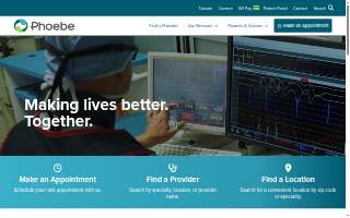 Phoebe Diagnostics and Imaging Center website
