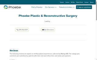 Phoebe Plastic Surgery & Dermatology Center website