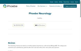Phoebe Neurology website