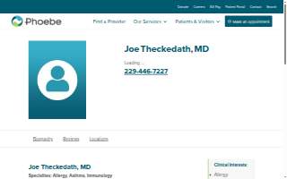 Allergy Immunology Center website