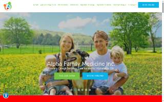 Alpha Family Medicine Inc. website