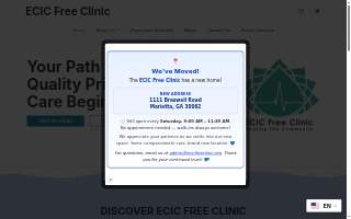 ECIC Free Clinic website