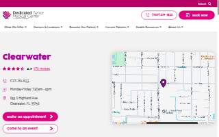 Dedicated Senior Medical Center of Clearwater website
