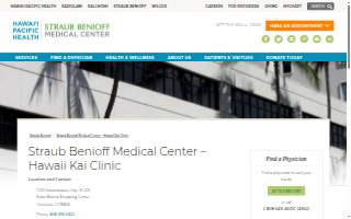 Straub Benioff Medical Center - Hawaii Kai Clinic website