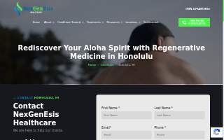 NexGenesis Healthcare Hawaii website