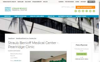 Straub Benioff Medical Center - Pearlridge Clinic website