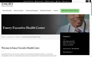 Emory Executive Health Center website