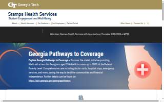 Stamps Health Services website