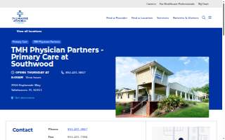 TMH Physician Partners - Primary Care in Southwood website