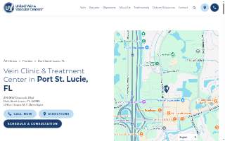 United Vein & Vascular Centers of Port St. Lucie website