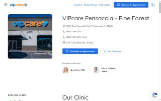 VIPcare Pensacola - Pine Forest website