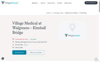 Village Medical at Walgreens - Kimball Bridge website