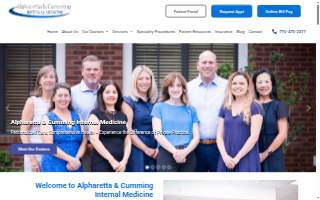 Alpharetta Internal Medicine website