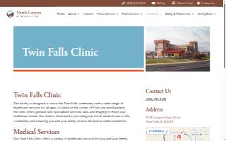 North Canyon Twin Falls Clinic website